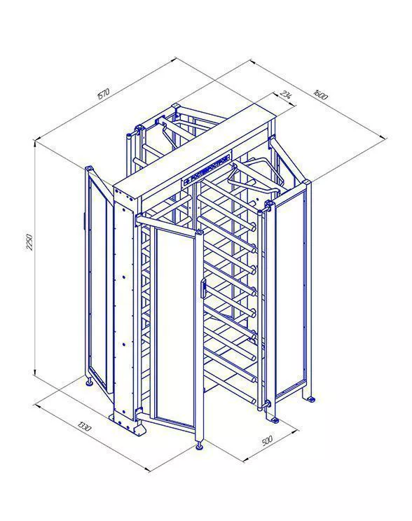 Турникет РОСТЕВРОСТРОЙ "Ростов-Дон ПР1С/4М2" НЕРЖ