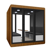 Офисная переговорная кабина АКУКАБ 3+3